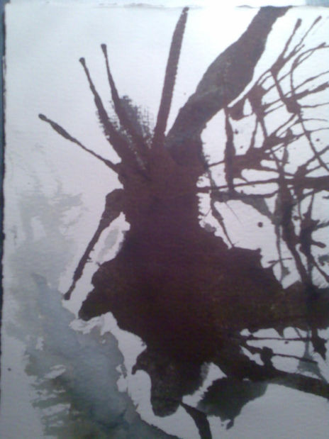 Autorretrato en tinta