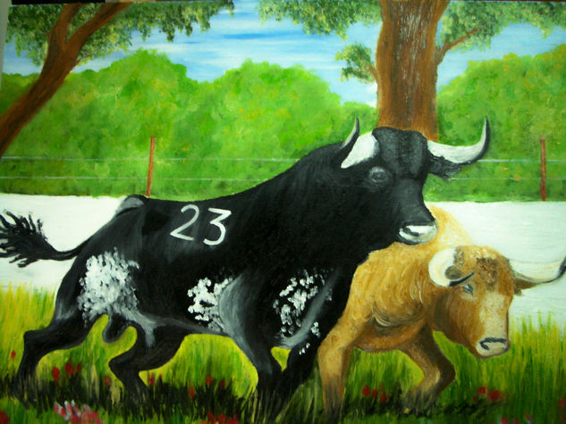 Toros en el campo 