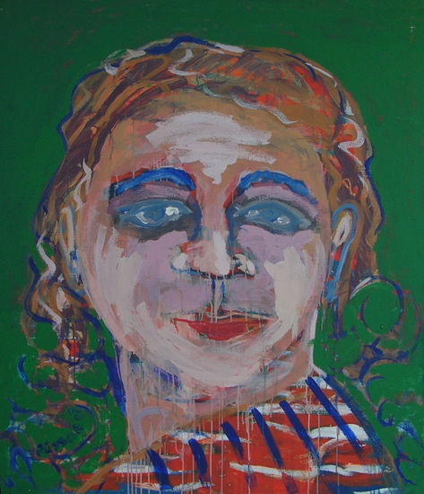 cara Acrylic Textile Figure Painting