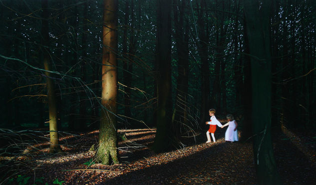 Hänsel & Gretel Oil Canvas Landscaping