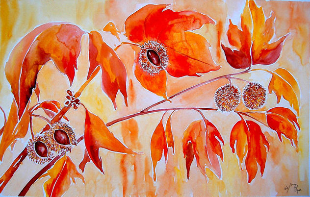 castaño en otoño