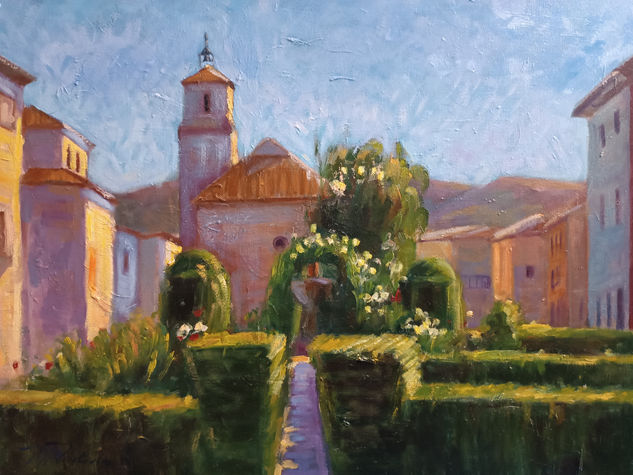 Alfacar-Granada Oil Canvas Landscaping