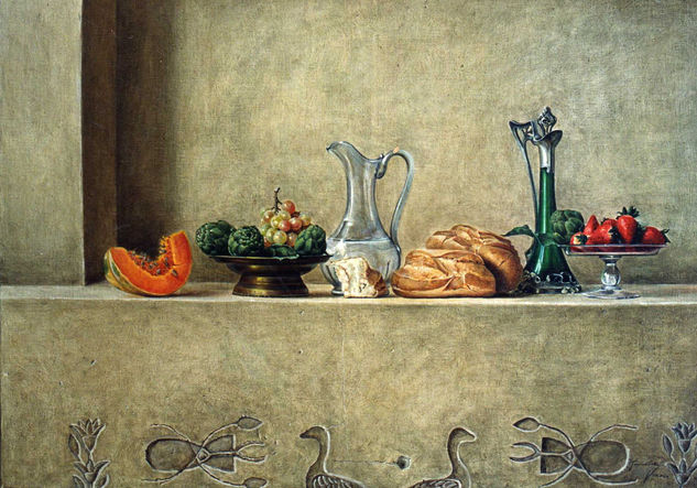 bodegon egipcio Oil Canvas Still Life Paintings