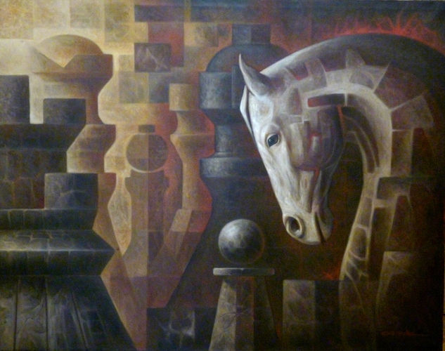 Chess kingdom II Oil Canvas Others