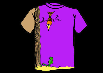 Pajaro y gusano