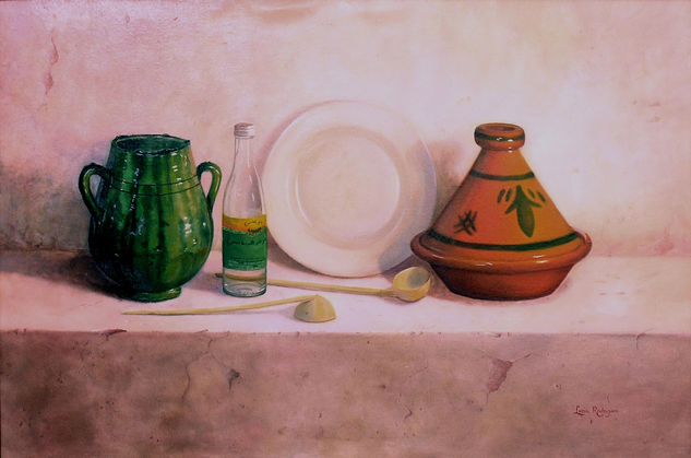 Bodegón Marroquí III Oil Canvas Still Life Paintings