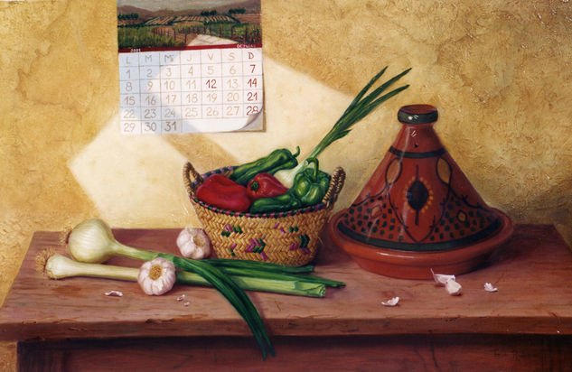 Bodegón Marroquí IV Oil Canvas Still Life Paintings