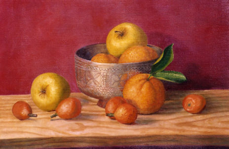 Bodegón con frutas