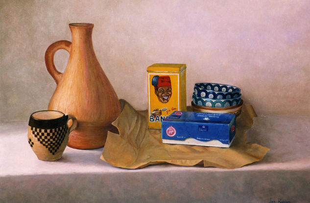 Bodegón marroquí Oil Canvas Still Life Paintings