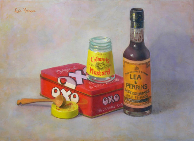 Salsa Perrins Oil Canvas Still Life Paintings