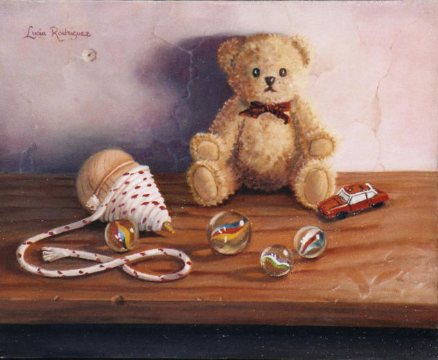 Juguetes I Oil Canvas Still Life Paintings