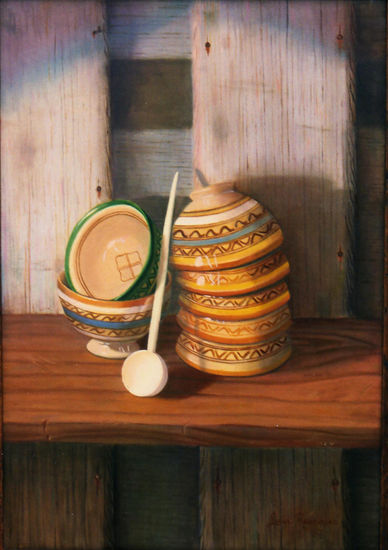 Cuencos marroquíes II Oil Canvas Still Life Paintings