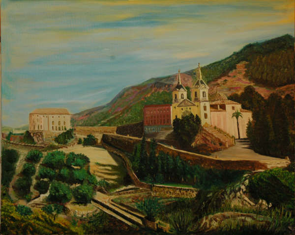 SANTUARIO DE LA FUENSANTA Oil Canvas Landscaping