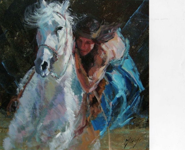 gaucho argentino Acrylic Canvas Figure Painting