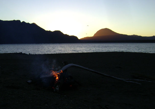 atardecer en Lago Chapo 