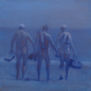 Paisaje con desnudos en azul  I