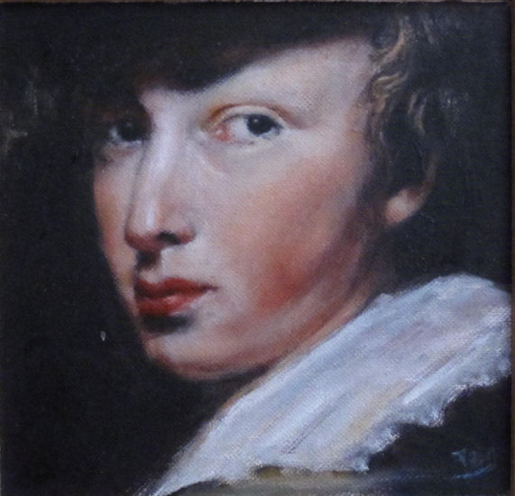 RETRATO de uno de los múltiples autorretratos de Anton van Dyck Oil Canvas Portrait