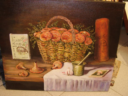 Bodegón con setas