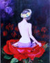 mujer en rosa