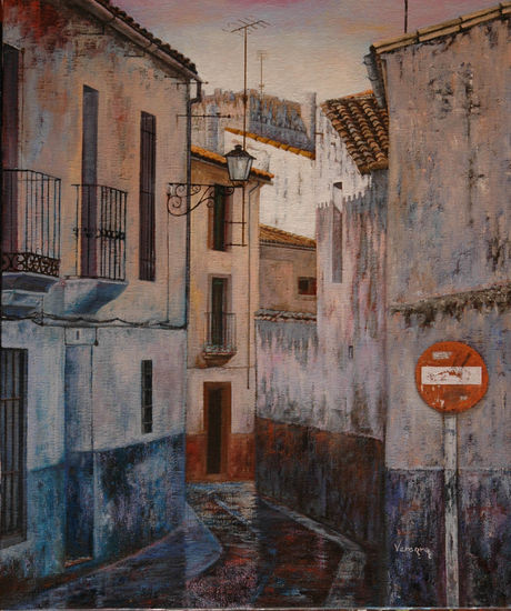 Calle Prohibida Oil Canvas Landscaping