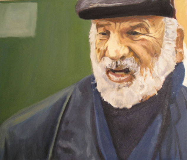 Abuelo Oil Canvas Portrait