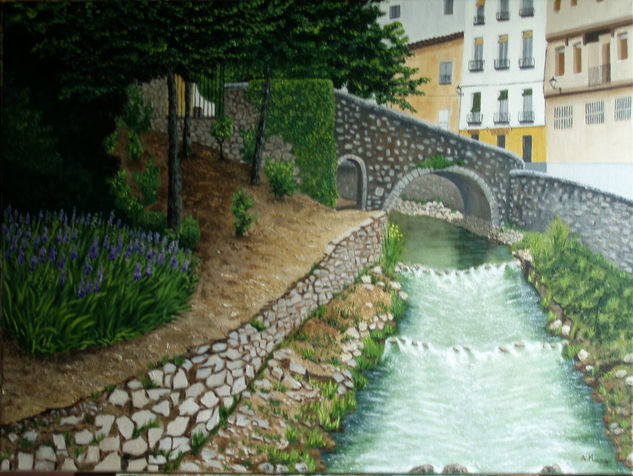 RIO HUECAR A SU PASO POR CUENCA Oil Canvas Others