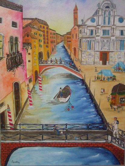 venezia Oil Canvas Landscaping