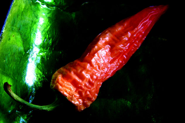 aji sobre verde