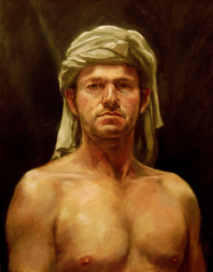 autorretrato sin camisa Oil Canvas Landscaping