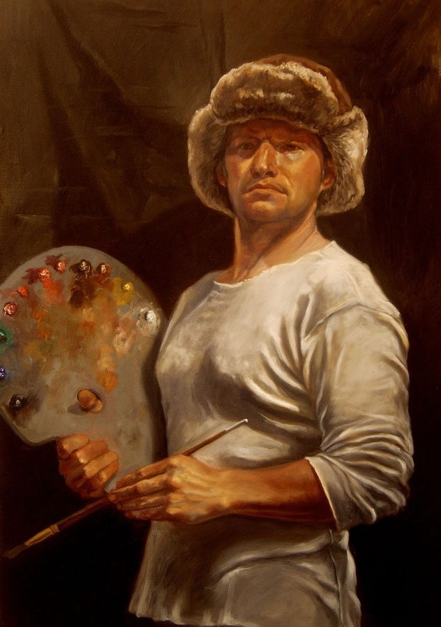 autorretrato con gorro de cosaco