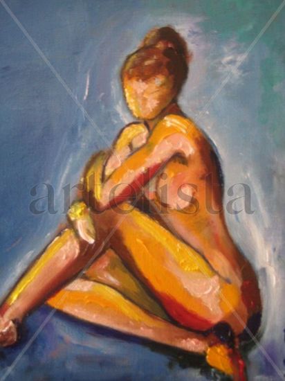 Contemplación Oil Canvas Nude Paintings