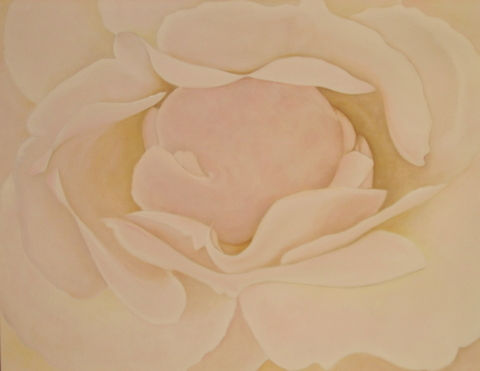 en blanco Oil Canvas Floral Painting