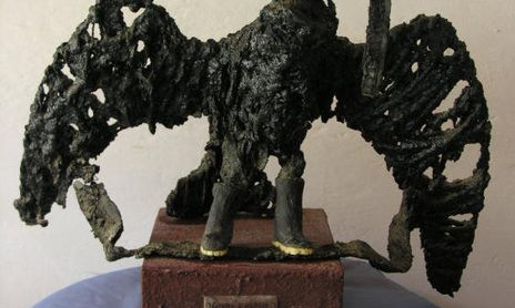 coleccion 2011 - empastes de mi tierra - mixta sobre tejido de fique
