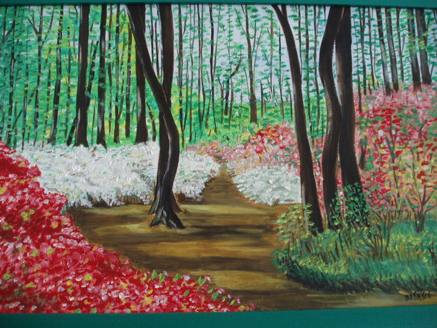 en el bosque Oil Panel Landscaping