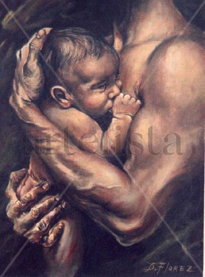 Paternidad # 6 Oil Canvas