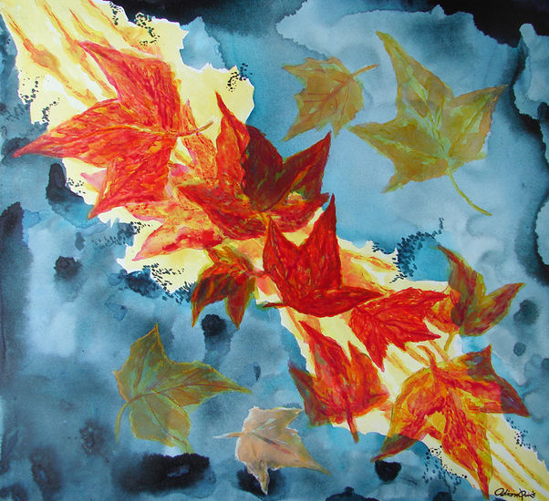 Otoño y viento Acrylic Panel Others