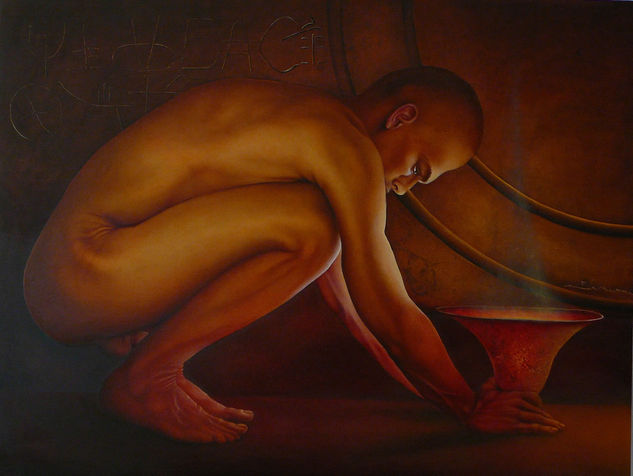 Prometeo (Yo te doy el fuego) Oil Canvas Nude Paintings