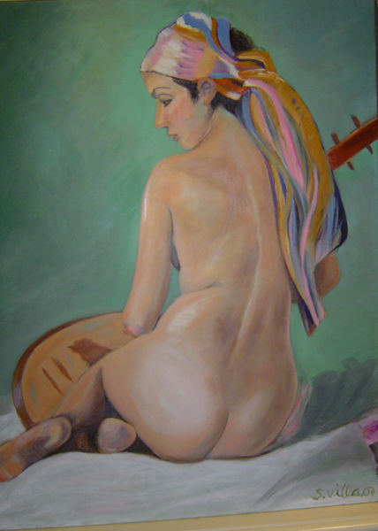Muchacha con citara