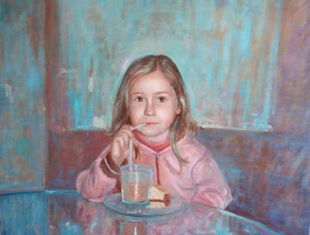 Retrato  Andrea Oil Canvas Portrait