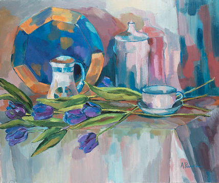 Bodegon en azul