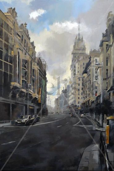 Gran vía Oil Canvas Landscaping