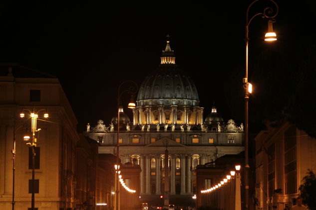 Vaticano Nocturno Viajes Color (Digital)