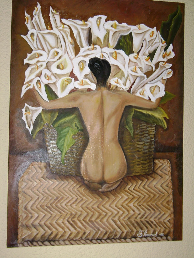 mujer desnuda con calas