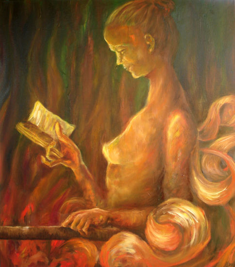 Lectura Oil Canvas Figure Painting