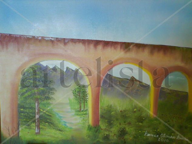 ACUEDUCTO / Oil Canvas Landscaping