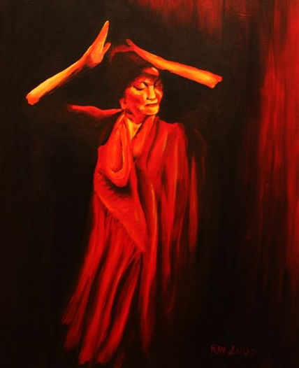 Mantón rojo