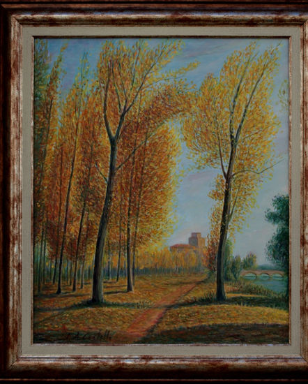 "Otoño en la Alameda de la Moretona" Oil Canvas Landscaping