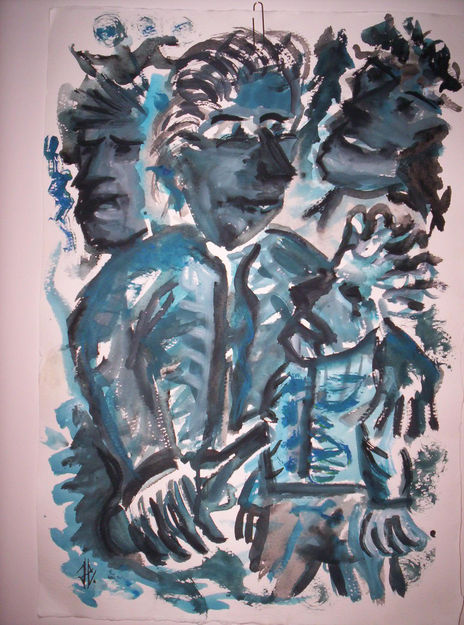 Blue trio