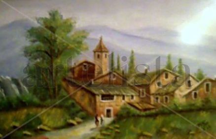 paisaje Pastel Card Landscaping