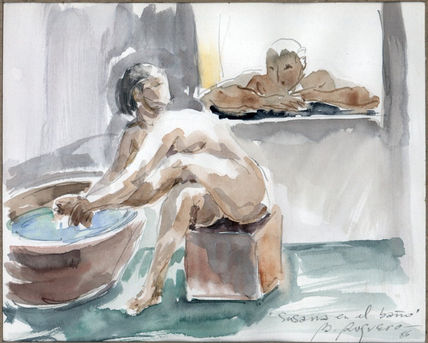 Susana en el baño